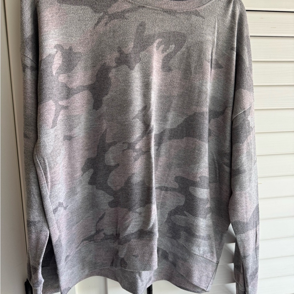 Sundry Heather Gray Knit Top & Pant Set